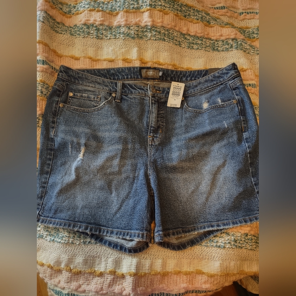Torrid Blue Jean Shorts
